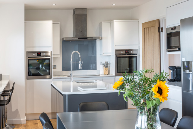 The kitchen at Chy Lowen, St Ives