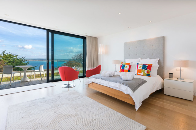 A bedroom in Salt House, St Ives